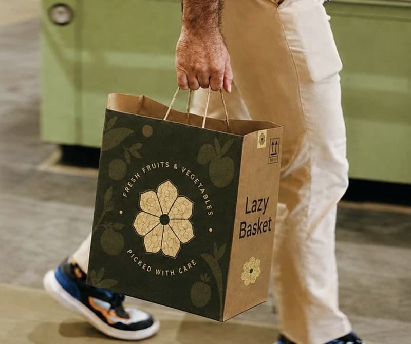 Lazy Basket — qablaşdırma dizaynı